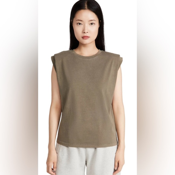 Anine Bing Tanner Padded Shoulder Top - US M - Picture 3 of 9